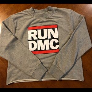 RUN DMC cropped sweatshirt size medium